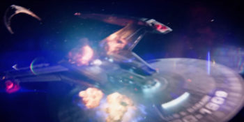 Discovery S01E08 "Si Vis Pacem, Para Bellum - Gagarin atingida por nave klingon