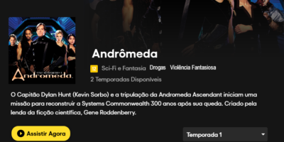 Andrômedra na Pluto TV